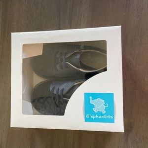 New Elephantito Navy Leather Saddle Oxford Shoe